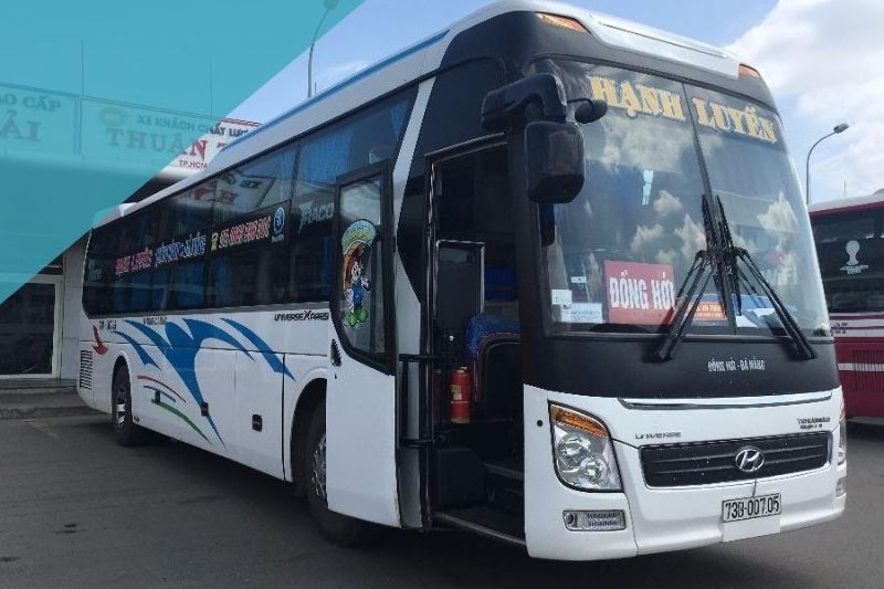 Nhà xe Hạnh Luyến chuyên phục vụ hành khách từ bến xe Đồng Hới tới Thừa Thiên Huế