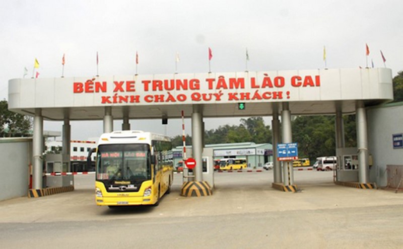 Bến xe trung tâm Lào Cai có diện tích rộng