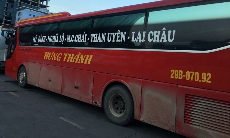 Nhà xe Hưng Thành chuyên đưa đón hành khách từ bến xe Yên Bái đi Hà Nội