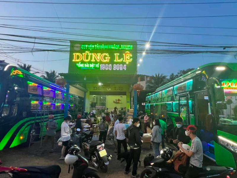 Lịch trình nhà xe Dũng Lệ đi Bình Định - Sài Gòn - Tây Ninh