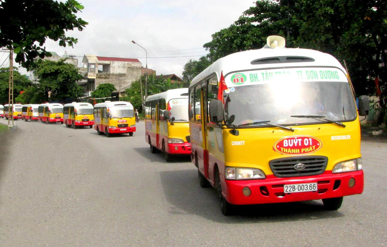 Lộ trình các tuyến xe buýt tại BX Tuyên Quang
