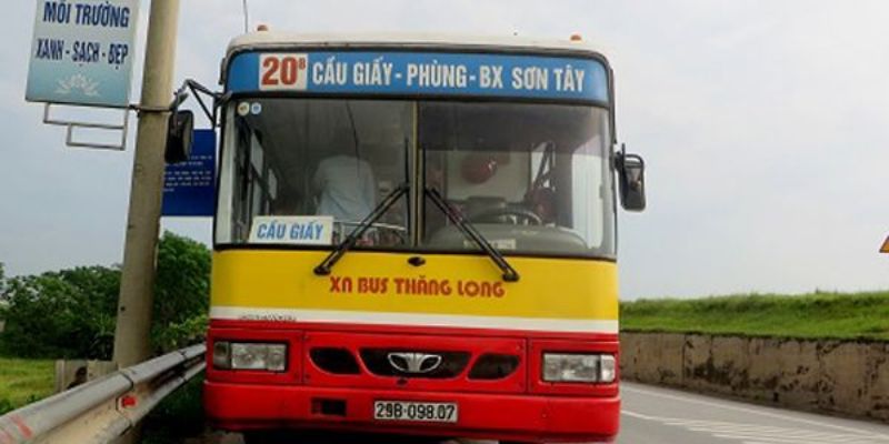 Một số tuyến xe buýt đến bến xe khách Sơn Tây
