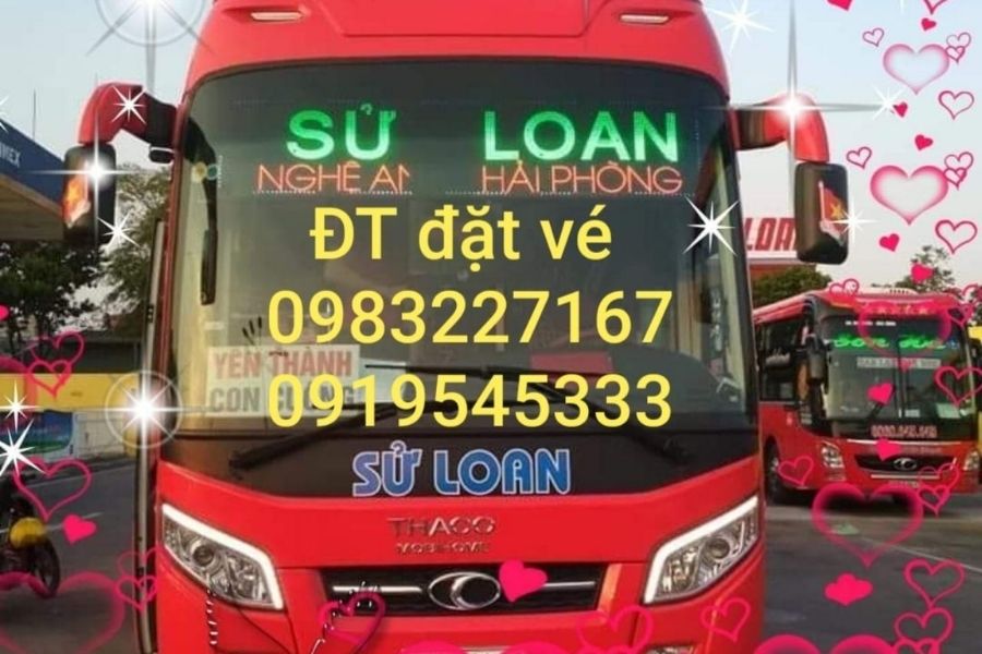 Nhà xe Sử Loan chuyên tuyến Nghệ An - Hải Phòng