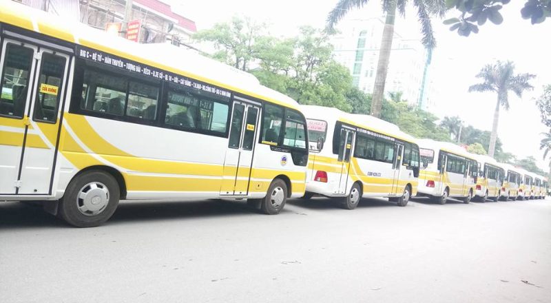 Dòng xe buýt của nhà xe Trường Sơn